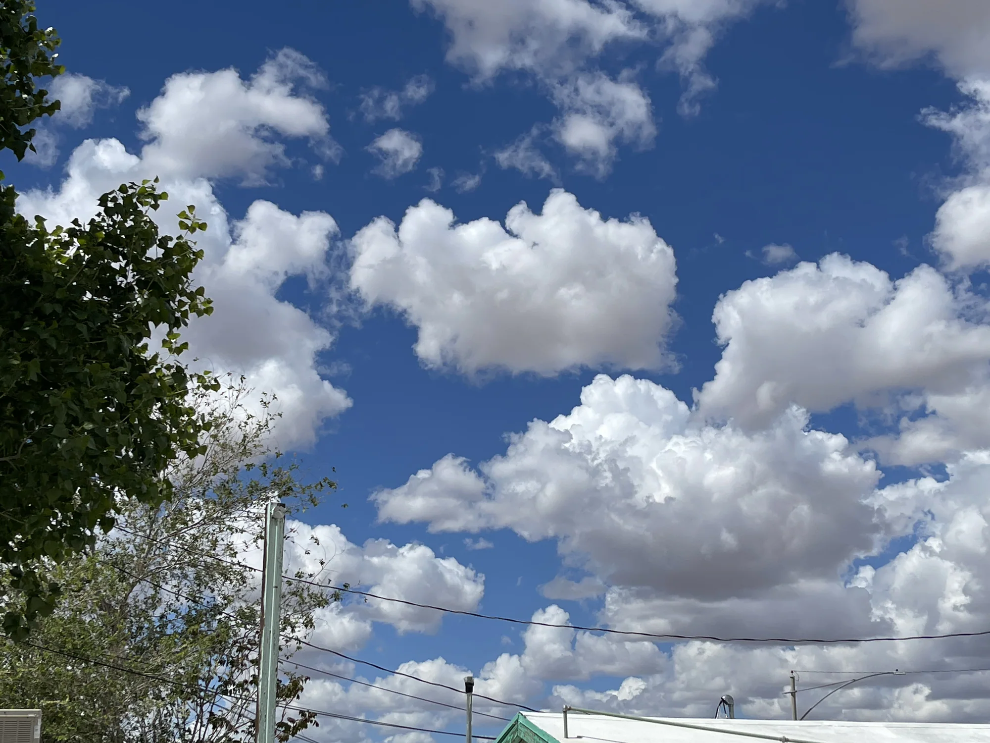 Cloud framed by the surrounding landscape